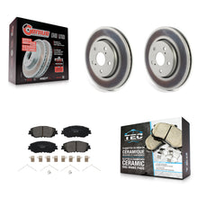 Charger l'image dans la galerie, Front Coated Disc Brake Rotors And Ceramic Pads Kit For Toyota C-HR