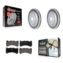 Charger l'image dans la galerie, [Front] 2018-2020 Subaru WRX STI Premium Coated Rotors &amp; Ceramic Pads Brake Kit For Max Braking