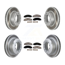 Charger l&#39;image dans la galerie, Front Rear Coat Disc Brake Rotor Ceramic Pad Kit For Ford F-450 Super Duty F-550