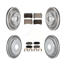 Charger l'image dans la galerie, [Front+Rear] 2019 Cadillac ATS Base Premium Coated Rotors &amp; Ceramic Pads Brake Kit For Max Braking