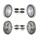 [Front+Rear] 15-16 Mercedes-Benz E400 Sedan Premium Coated Rotors & Ceramic Pads Brake Kit For Max Braking