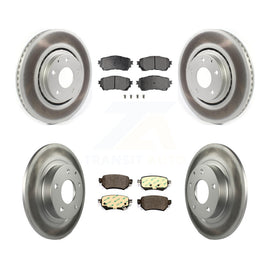 [Front+Rear] 2021 Mazda 6 Turbocharged Premium Coated Rotors & Ceramic Pads Brake Kit For Max Braking