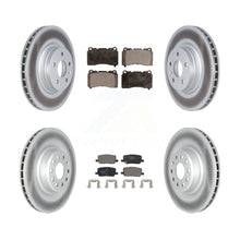 Charger l'image dans la galerie, [Front+Rear] 2017-2019 Tesla X S Premium Coated Rotors &amp; Ceramic Pads Brake Kit For Max Braking
