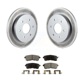 [Rear] 17-19 Nissan Armada With Solid Premium Coated Rotors & Ceramic Pads Brake Kit For Max Braking