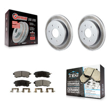 Charger l'image dans la galerie, [Rear] 17-19 Nissan Armada With Solid Premium Coated Rotors &amp; Ceramic Pads Brake Kit For Max Braking