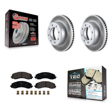 Charger l'image dans la galerie, [Front] 2019-2022 Ram 2500 3500 Premium Coated Rotors &amp; Ceramic Pads Brake Kit For Max Braking