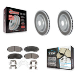 [Front] 2019-2023 Acura RDX Premium Coated Rotors & Ceramic Pads Brake Kit For Max Braking