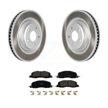 Load image into Gallery viewer, Front Coated Disc Brake Rotors Ceramic Pad Kit For Ford Explorer Lincoln Aviator