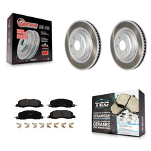 Load image into Gallery viewer, Front Coated Disc Brake Rotors Ceramic Pad Kit For Ford Explorer Lincoln Aviator