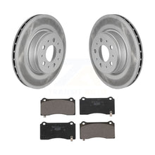 Charger l&#39;image dans la galerie, Front Coated Brake Rotors Ceramic Pad Kit For Tesla 3 With Gray Painted Calipers