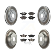 Charger l'image dans la galerie, Front Rear Coated Disc Brake Rotors And Ceramic Pads Kit For Volvo S40