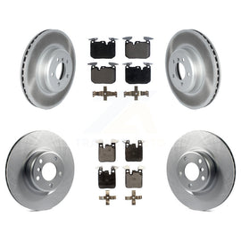 Front Rear Coated Disc Brake Rotor And Ceramic Pad Kit For BMW 230i xDrive M240i