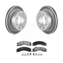 Charger l&#39;image dans la galerie, Rear Coated Disc Brake Rotors And Ceramic Pads Kit For Chevrolet Express 4500