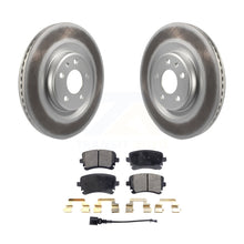 Load image into Gallery viewer, Rear Coated Disc Brake Rotors And Ceramic Pads Kit For Audi S4 S5