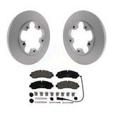 Rear Coat Brake Rotors Ceramic Pad Kit For 20 Ford Transit-350 With 5 Lug Wheels