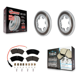 Rear Coat Brake Rotor Ceramic Pad Kit For 2022-2022 Ford Transit-150 Transit-250
