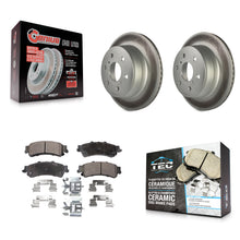 Charger l'image dans la galerie, Rear Coated Disc Brake Rotors And Ceramic Pads Kit For GMC Sierra 1500 Classic