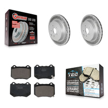 Charger l'image dans la galerie, [Rear] 2018-2021 Subaru WRX STI Premium Coated Rotors &amp; Ceramic Pads Brake Kit For Max Braking