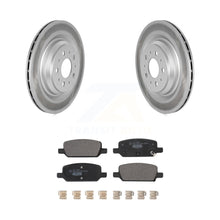 Load image into Gallery viewer, Rear Coated Brake Rotor &amp; Ceramic Pad Kit For Tesla 3 With Gray Painted Calipers