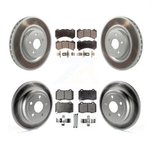 Charger l&#39;image dans la galerie, Front Rear Coated Brake Rotors Ceramic Pad Kit For 2012 Jeep Grand Cherokee 6.4L