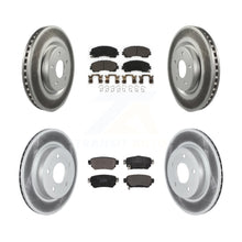 Load image into Gallery viewer, Front Rear Coated Disc Brake Rotors And Ceramic Pads Kit For Nissan Rogue