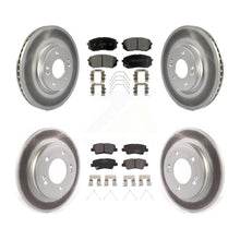 Load image into Gallery viewer, Front Rear Coated Brake Rotors Ceramic Pad Kit For Hyundai Veloster Turbocharged