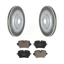 Load image into Gallery viewer, Rear Coated Disc Brake Rotors And Ceramic Pads Kit For Jaguar XJ