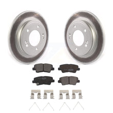 Load image into Gallery viewer, Rear Coated Disc Brake Rotors And Ceramic Pad Kit For Kia Forte Hyundai Veloster