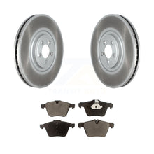 Charger l&#39;image dans la galerie, Front Coated Disc Brake Rotors And Ceramic Pads Kit For Jaguar XJ XF