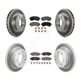 Front Rear Coated Brake Rotor & Ceramic Pad Kit For Mercedes-Benz Sprinter 2500 3500 1500 KGT-103188