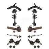 Front Arms & Complete Shock Tie Rods Link Sway Bar Kit (10Pc) For 2010-2014 Subaru Legacy KSS-104008