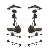 Front Control Arms And Complete Shock Tie Rods Link Sway Bar Suspension Kit (10Pc) For KSS-104028
