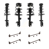 Front Rear Complete suspension Strut & TOR Bar Link Kit (8Pc) For Toyota Camry