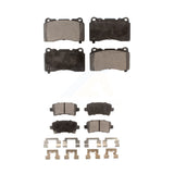 Front Rear Ceramic Brake Pads Kit For Cadillac XTS Buick Regal Saab 9-5