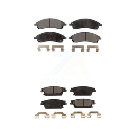 Front Rear Ceramic Brake Pads Kit For Cadillac SRX CTS STS