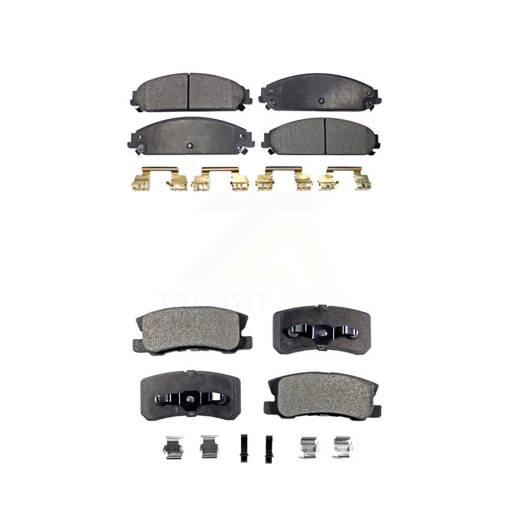 Front Rear Ceramic Brake Pads Kit For 2008-2009 Dodge Caliber SRT-4