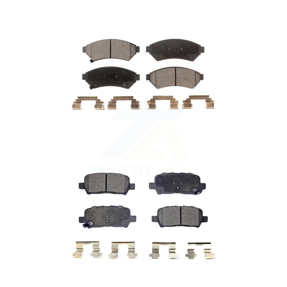 Front Rear Ceramic Brake Pads Kit For Pontiac Grand Prix Buick LaCrosse Allure