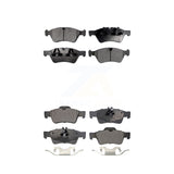 Front Rear Ceramic Brake Pads Kit For Mercedes-Benz E350 E550 E500 AWD