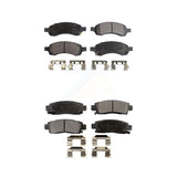 Front Rear Ceramic Brake Pad Kit For Chevrolet Traverse GMC Acadia Buick Enclave