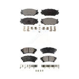 Front Rear Ceramic Brake Pads Kit For 2014-2015 Lexus IS250 With F Sport Package