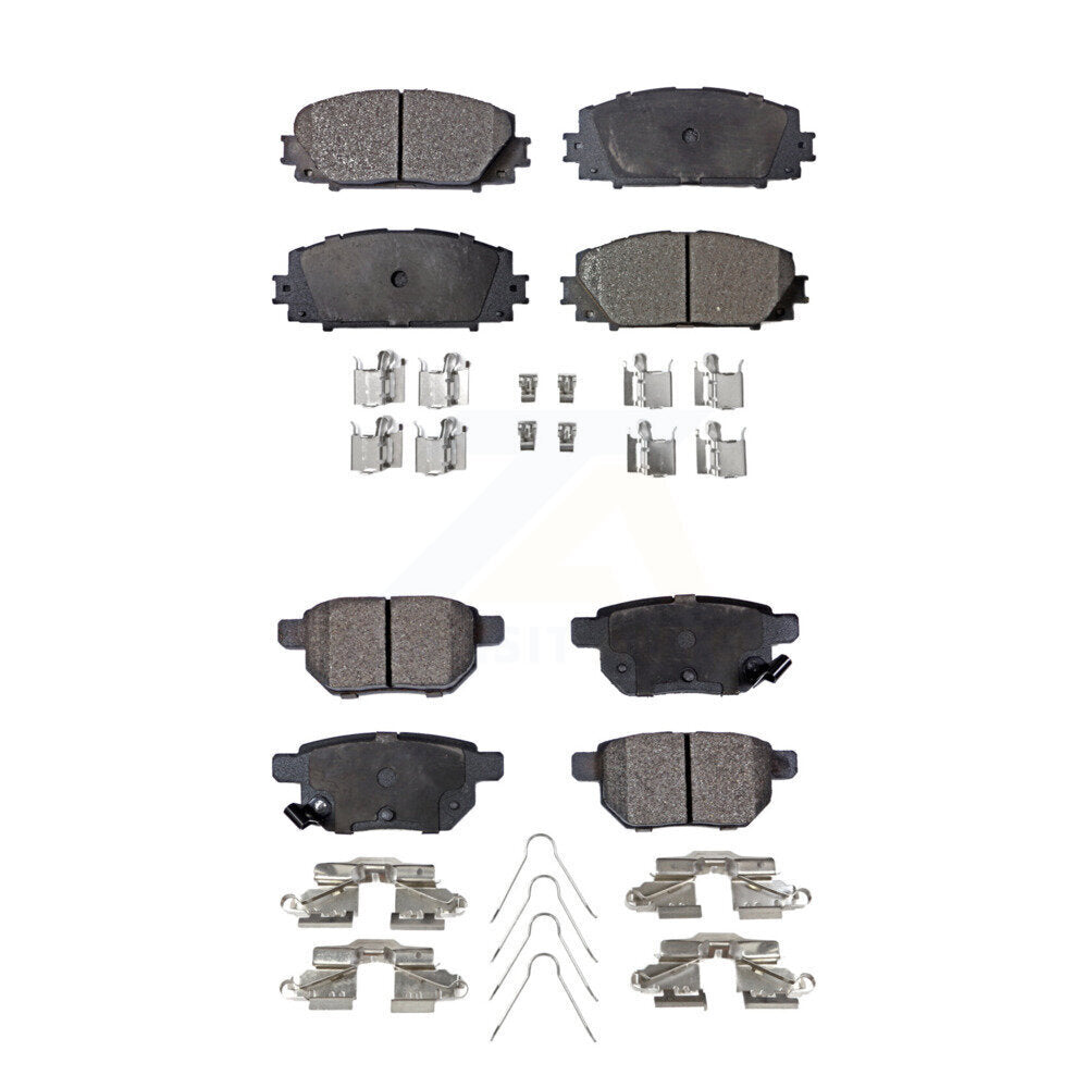 Front Rear Ceramic Brake Pads Kit For Toyota Yaris