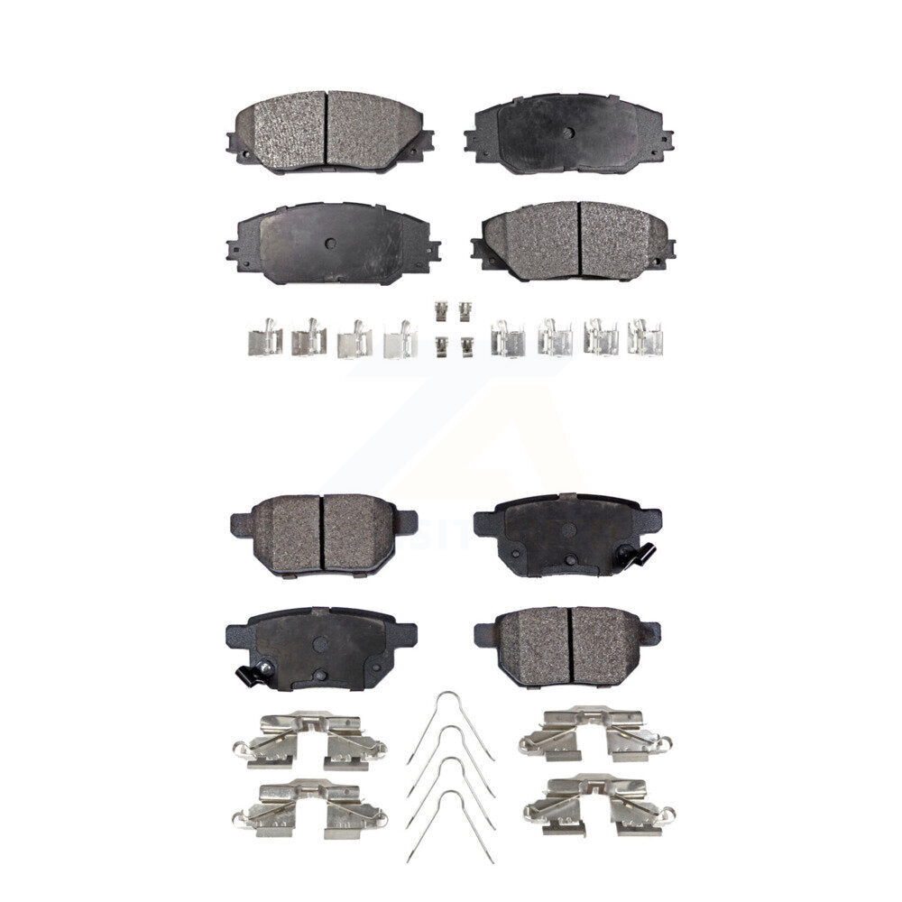 Front Rear Semi-Metallic Brake Pads Kit For Scion Toyota tC Matrix