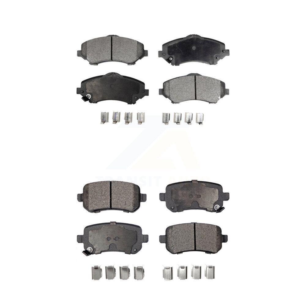 Detroit Axle Rear Ceramic Brake Pads For Chrysler Town & Country, Dodge Grand Caravan - Single Piston