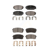 Front Rear Ceramic Brake Pads Kit For 2007-2012 Hyundai Veracruz