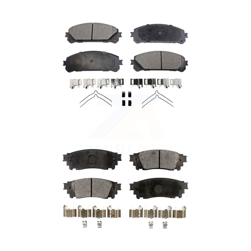 Front Rear Ceramic Brake Pads Kit For Lexus NX200t NX300 Toyota Camry NX300h