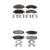 Front Rear Ceramic Brake Pads Kit For Chevrolet Silverado 1500 GMC Sierra Tahoe