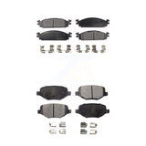 Front Rear Ceramic Brake Pads Kit For 2009-2010 Lincoln MKS