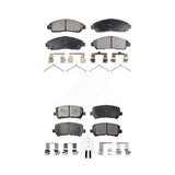 Front Rear Ceramic Brake Pads Kit For Honda Pilot Acura MDX ZDX