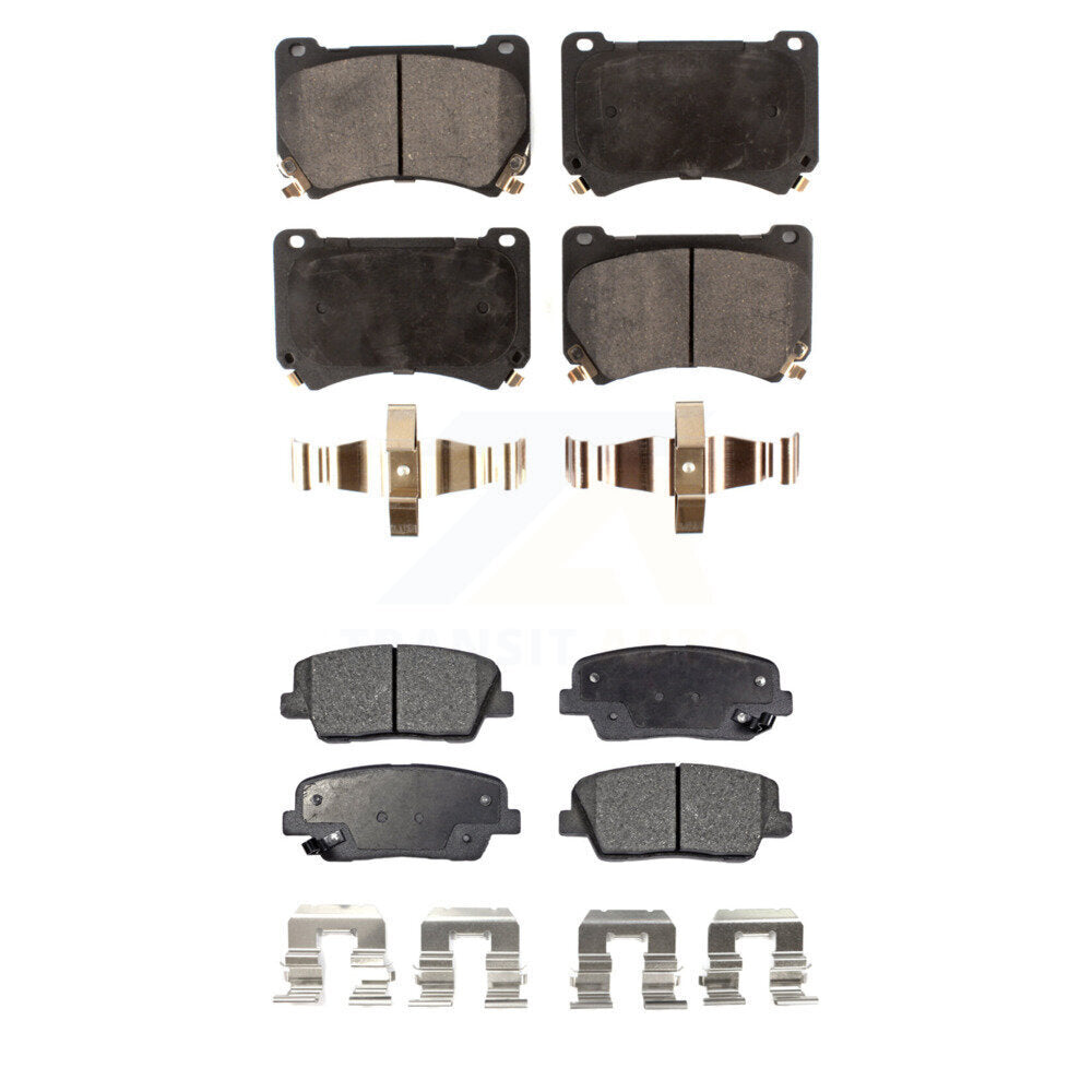 Front Rear Ceramic Brake Pads Kit For Hyundai Genesis Equus