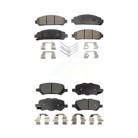 Front Rear Ceramic Brake Pads Kit For 2009-2016 Toyota Venza